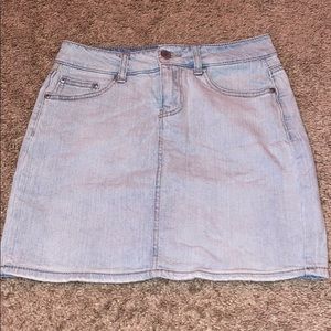 a jean skirt
